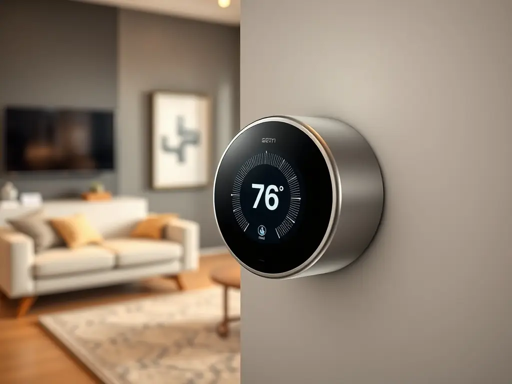 A non-responsive thermostat display in a home setting, suggesting a potential issue with the thermostat or the AC unit's control system.