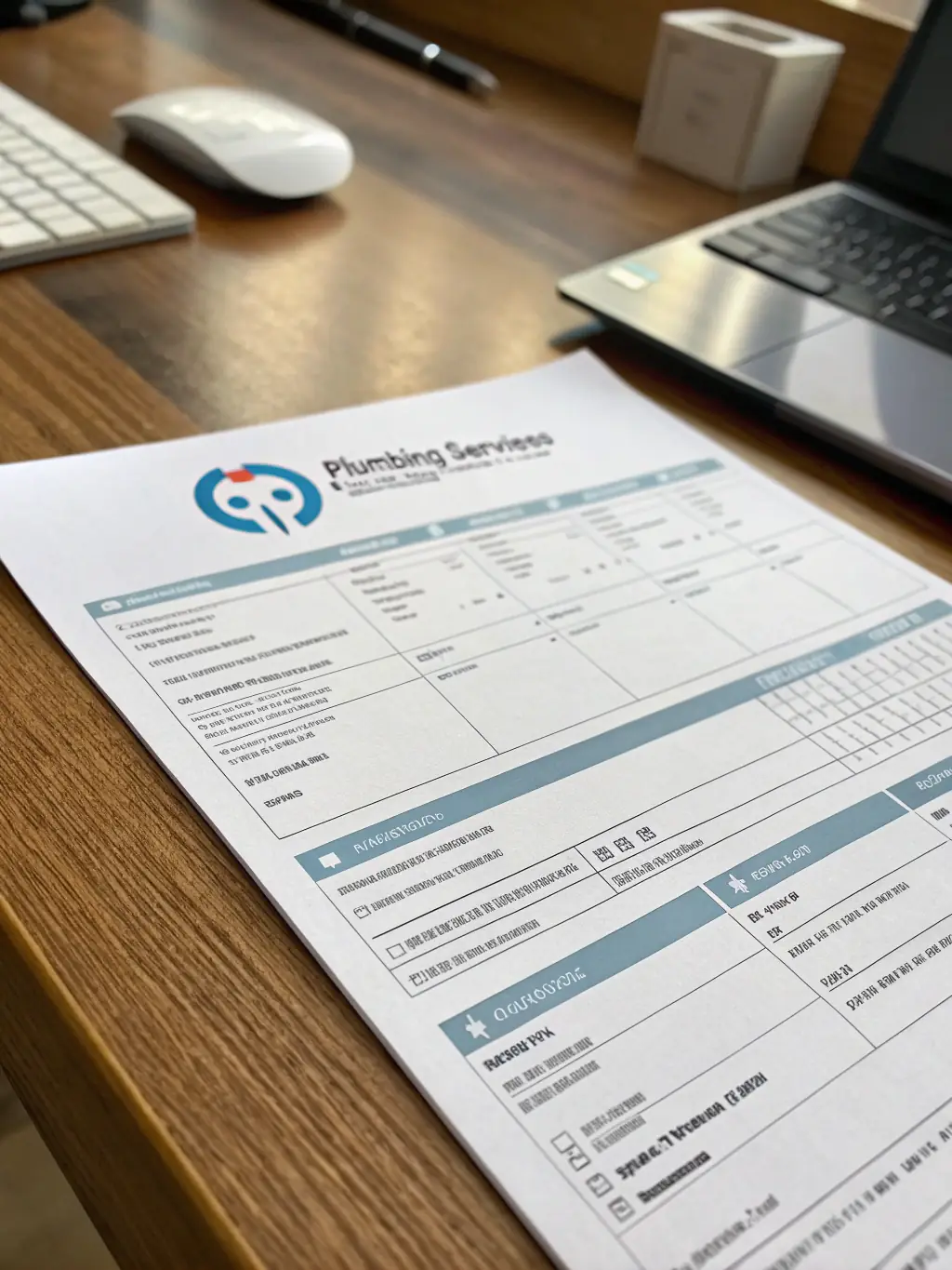 An image showing a clear and itemized invoice, representing transparent pricing with no hidden fees for AC repair services.